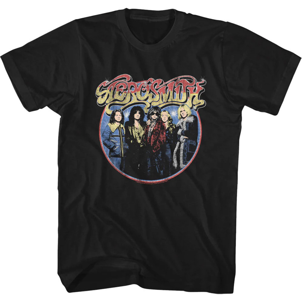 Band Photo Circle Aerosmith Tshirt